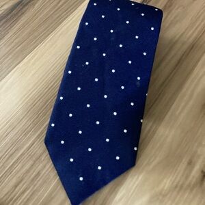 Brook Brothers Vintage Silk Makers And Merchants Blue Preppy Polka Dot Necktie